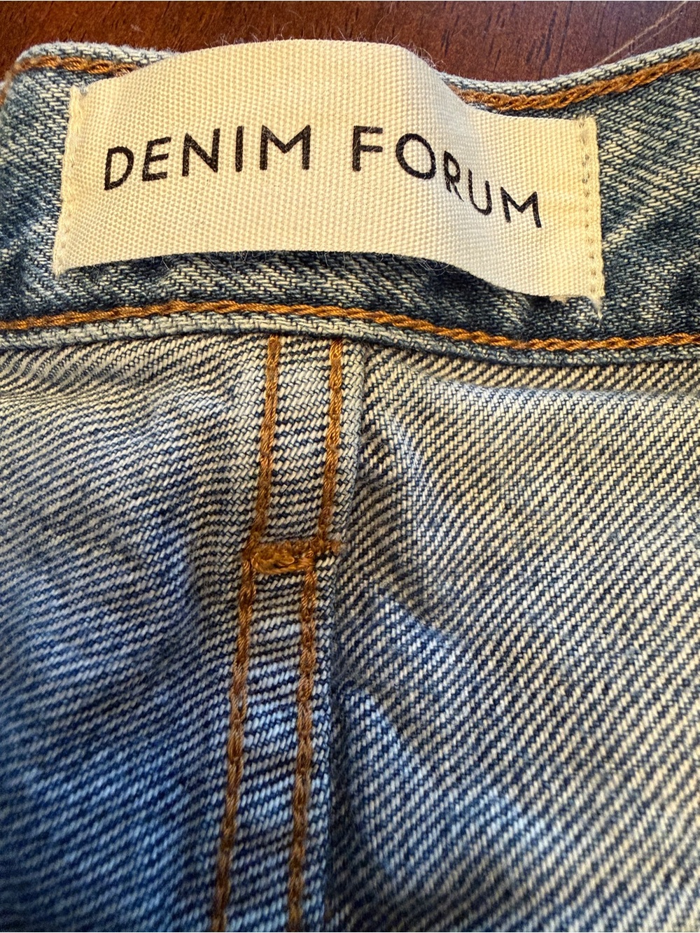 Denim Forum High-Rise Straight Jeans in Light Blue - Picture 7 of 13